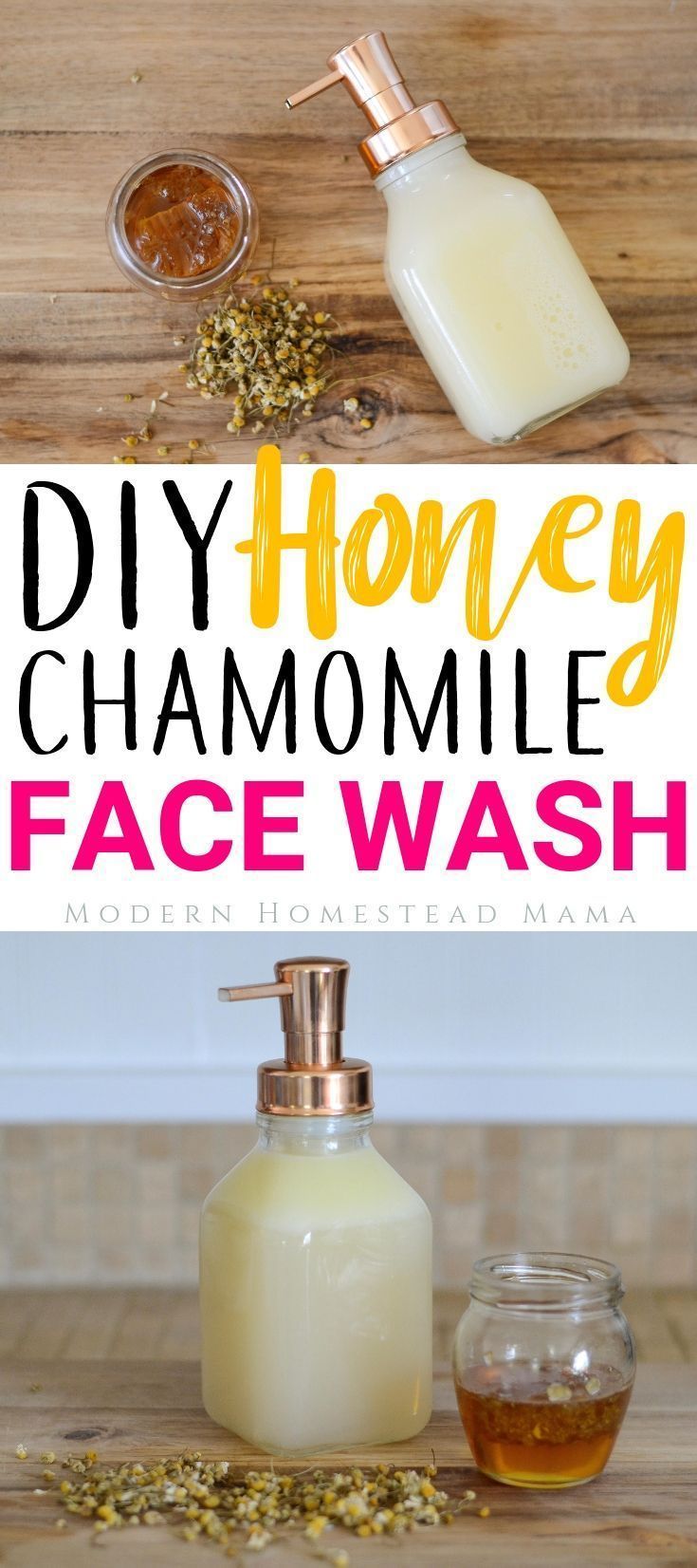 DIY Face Wash - Honey Chamomile For Sensitive Skin and Anti-Aging -   14 skin care Homemade anti aging ideas