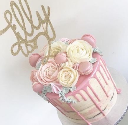 Baby girl cake buttercream 39+ Ideas -   15 christening cake Girl ideas