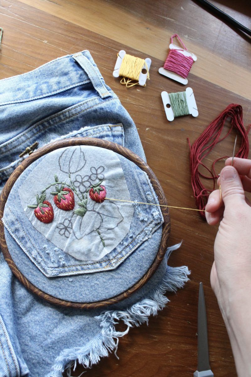 How to Embroider Clothes - Easy DIY - Crewel Ghoul -   15 DIY Clothes Projects stitches ideas