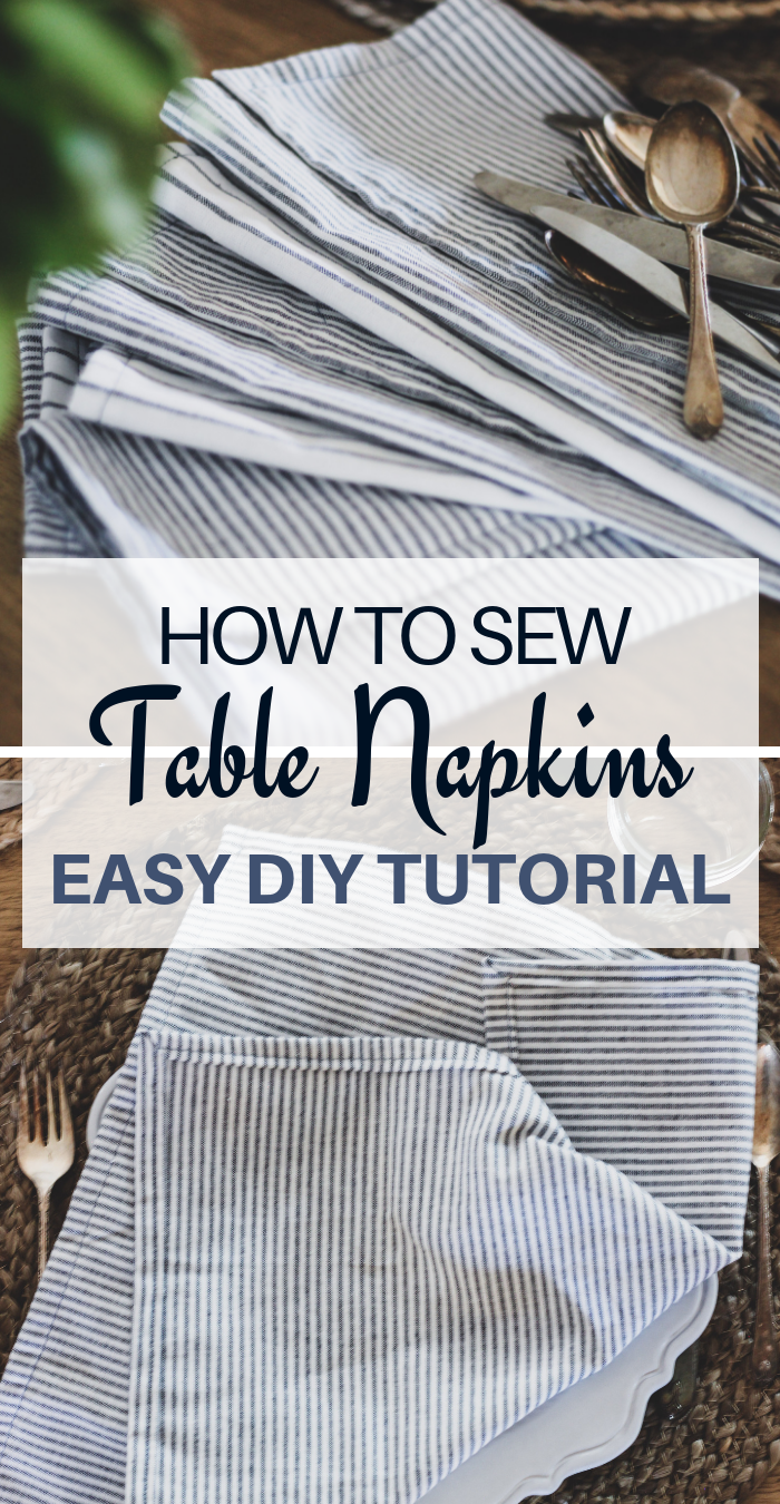 How to Sew Napkins - DIY Cloth Napkins for Table Settings -   15 DIY Clothes Projects stitches ideas