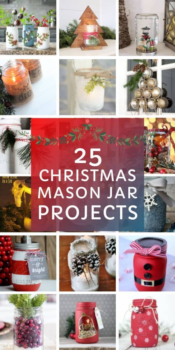 21 Festively Fun Christmas Mason Jar Crafts for the Holidays! -   15 holiday Design mason jars ideas