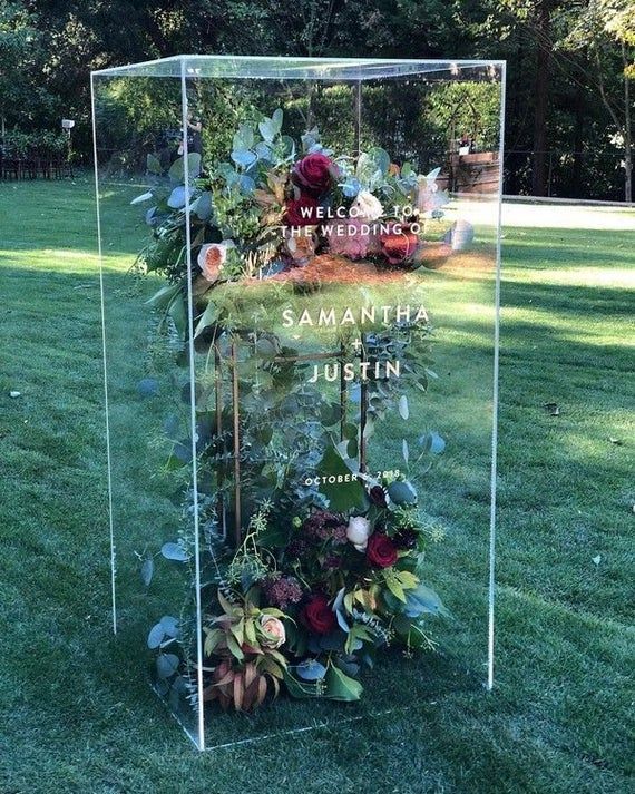 Acrylic Lucite Tall Column Centerpiece Stand -   15 wedding Decorations 2019 ideas