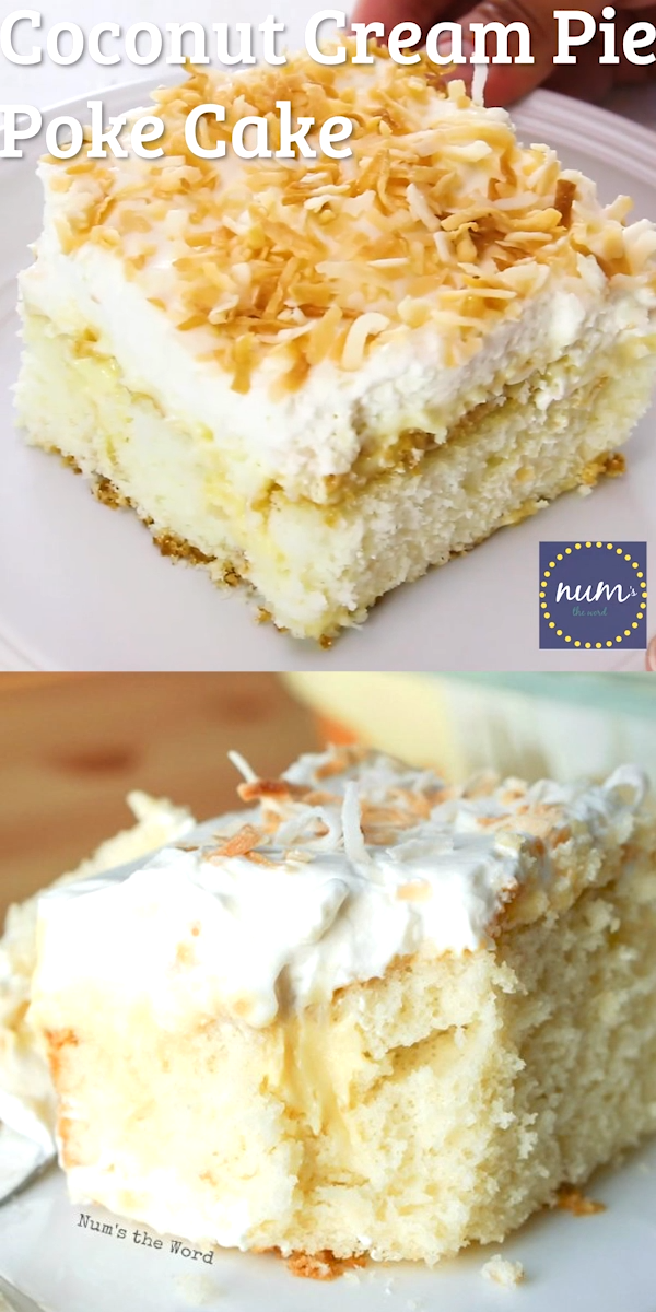 Coconut Cream Pie Poke Cake -   16 cake Coconut treats ideas
