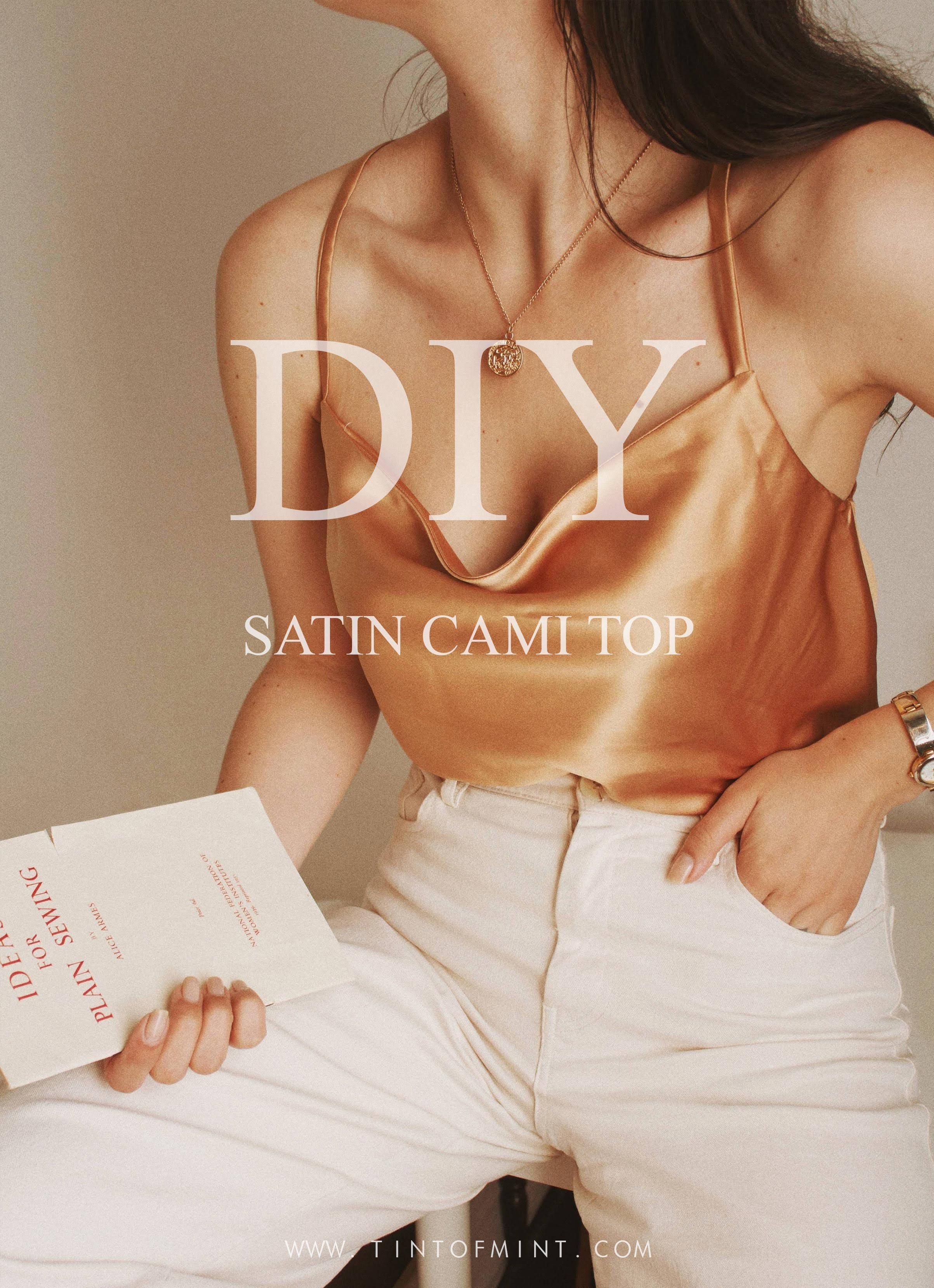 DIY Satin Cami Top -   16 DIY Clothes Crafts fashion ideas