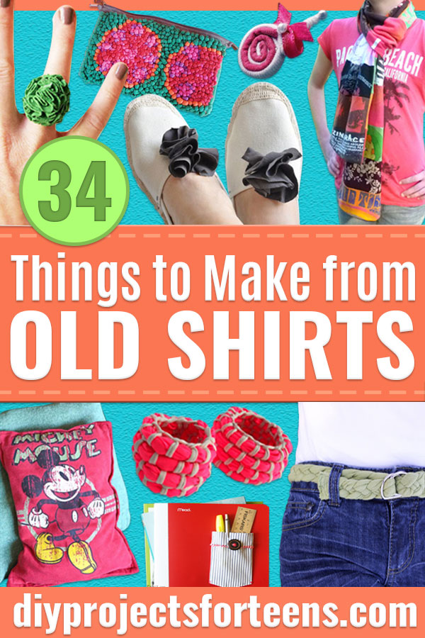 34 Things to Make From Old T-shirts -   16 DIY Clothes For Teens how to make ideas