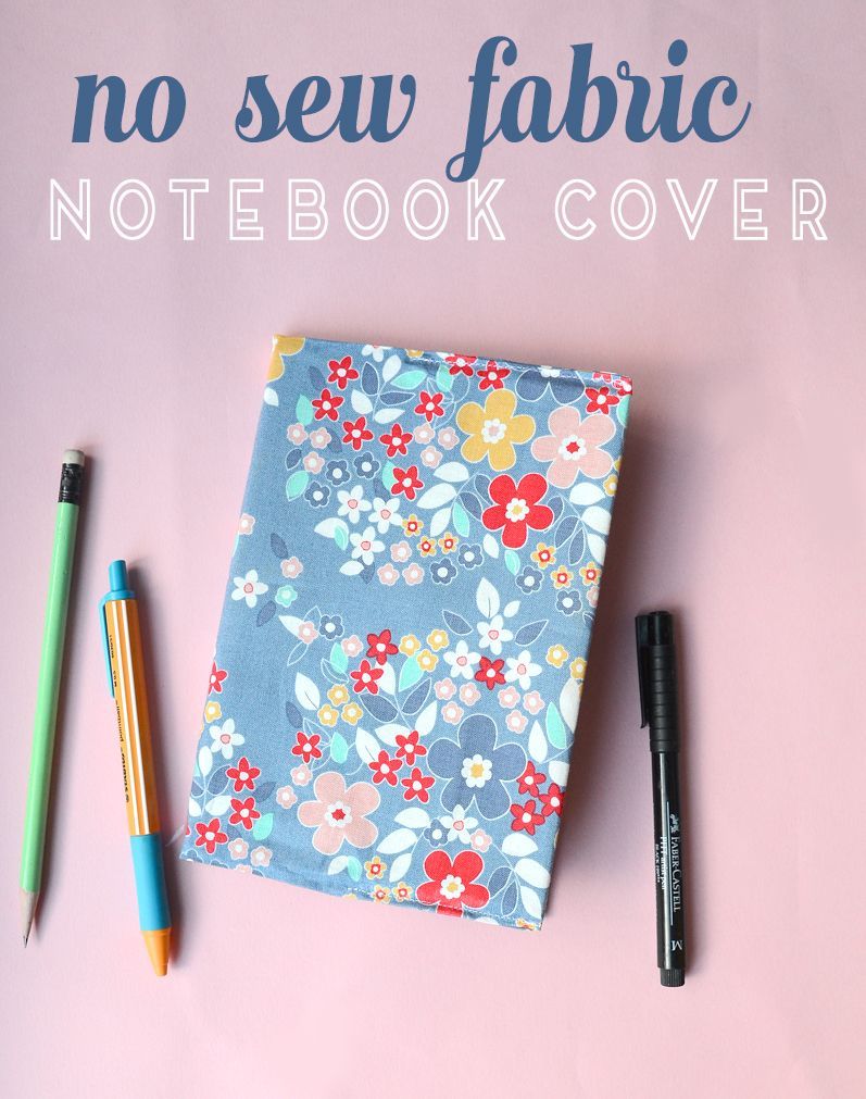 No Sew Book Cover with Fabric Fat Quarters - Consumer Crafts -   16 fabric crafts DIY fat quarters ideas