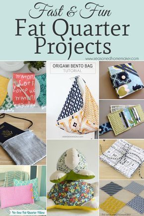 Things to Make with Fat Quarters -   16 fabric crafts DIY fat quarters ideas