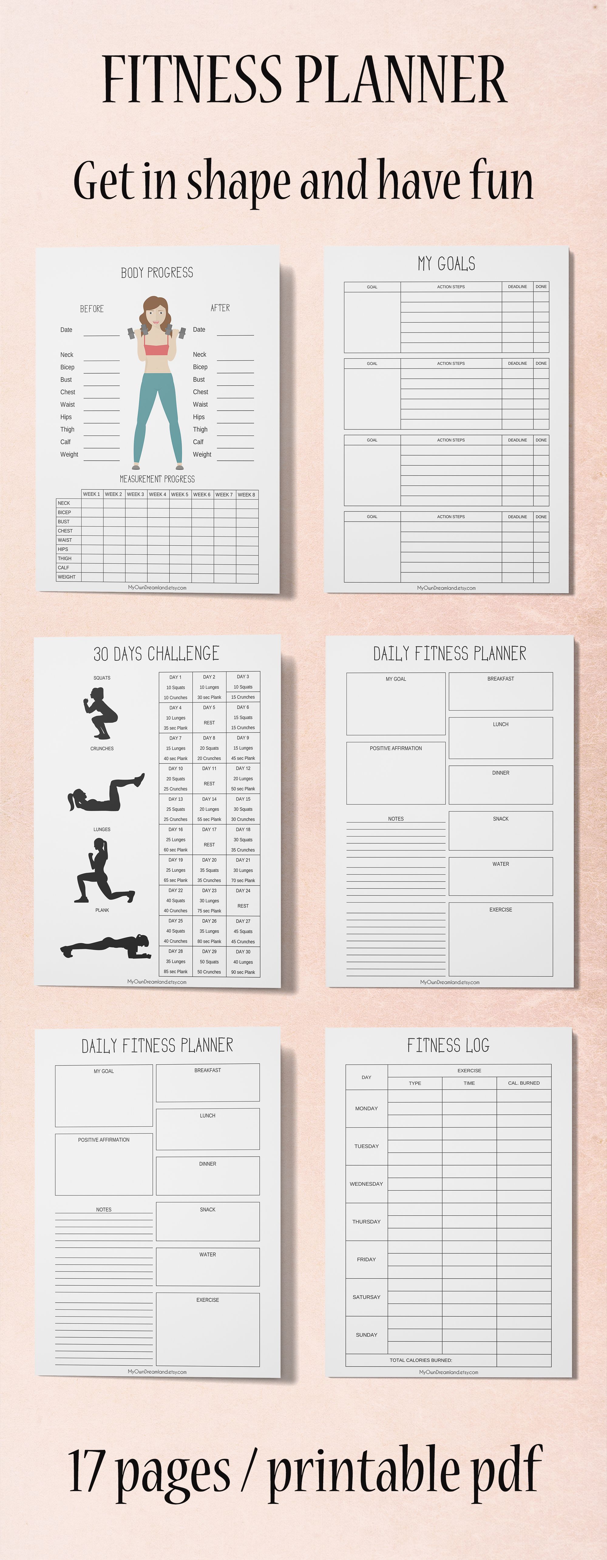 16 fitness Planner diy ideas