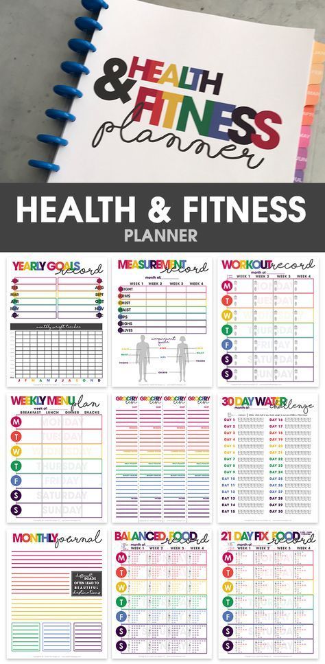Health & Fitness Planner to Track Your Fitness Goals -   16 fitness Planner diy ideas