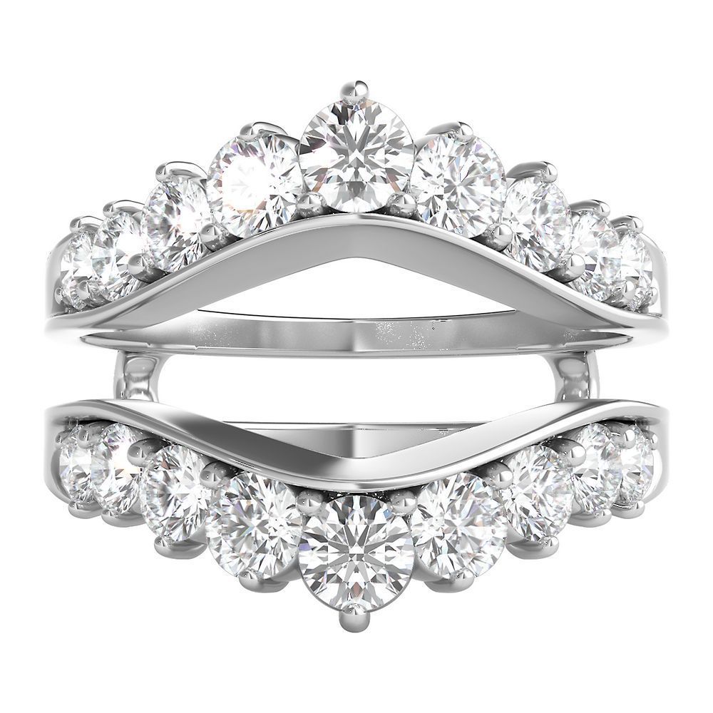1 1/2 ct. tw. Diamond Ring Enhancer in 14K White Gold -   16 wedding Bands enhancers ideas