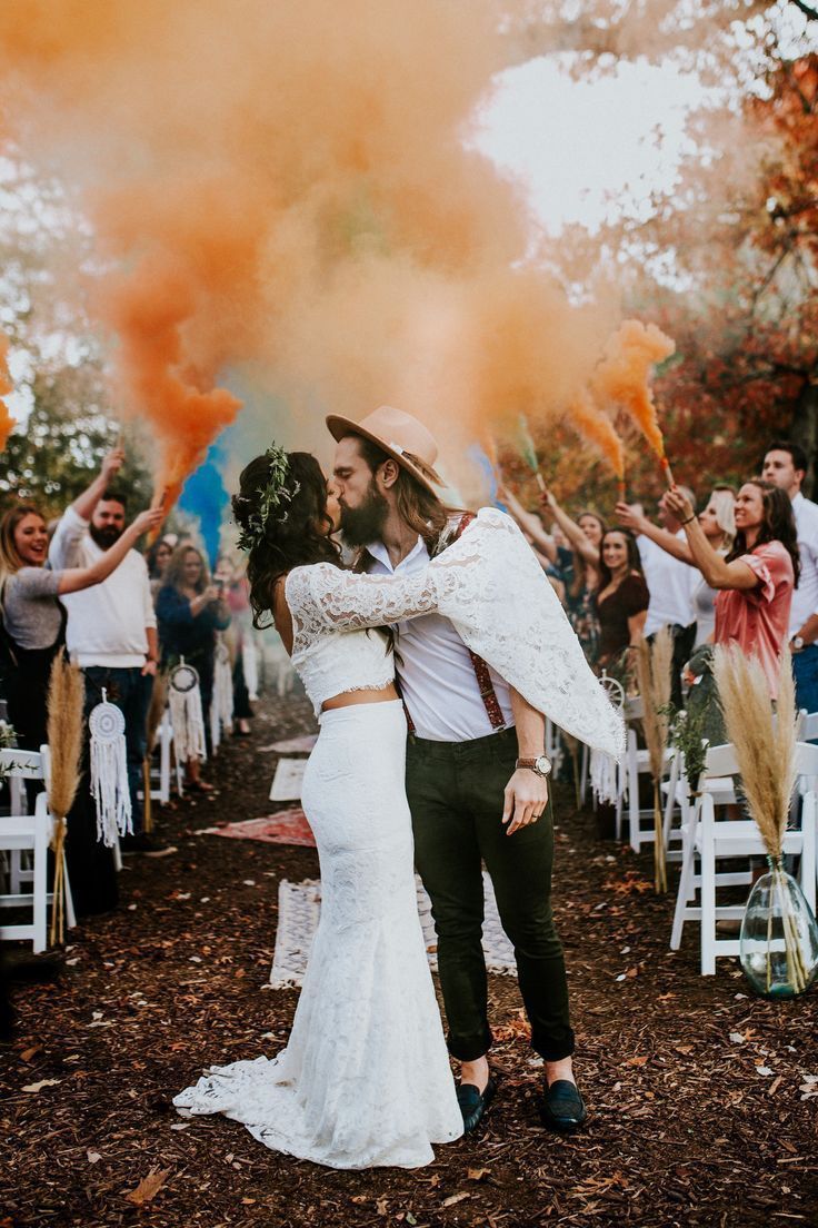 smoke bomb wedding exit -   16 wedding Destination texas ideas