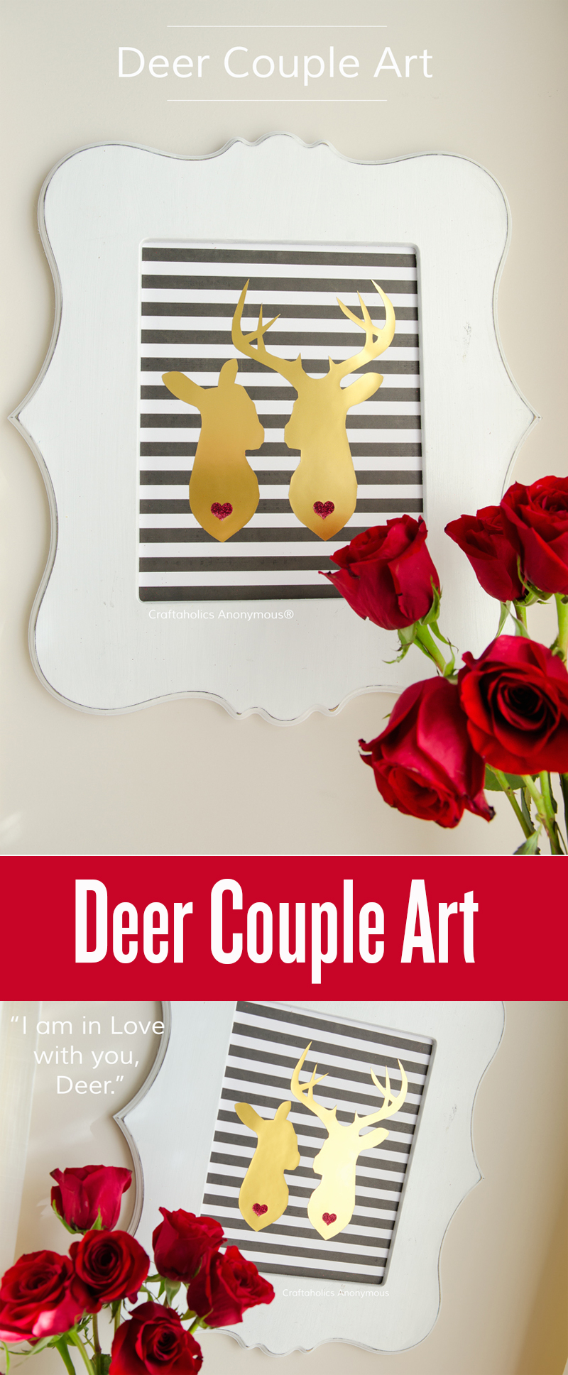 Craftaholics Anonymous® | DIY Deer Couple Art -   17 diy projects For Couples pictures ideas