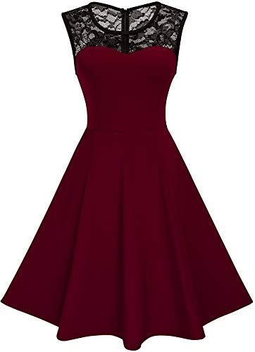New HOMEYEE Women's Vintage Chic Sleeveless Cocktail Party Swing Dress A008 online - Toplikestylish -   17 dress Cocktail womens ideas