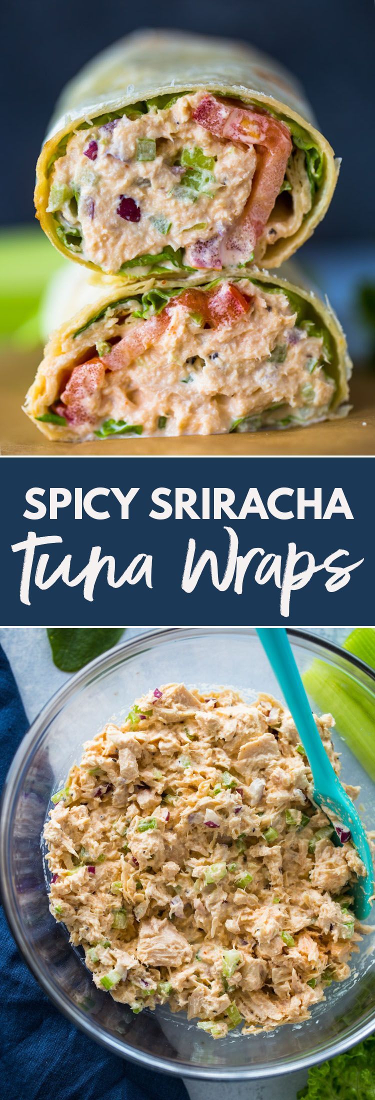 Spicy Sriracha Tuna Wraps -   17 healthy recipes Wraps tuna salad ideas