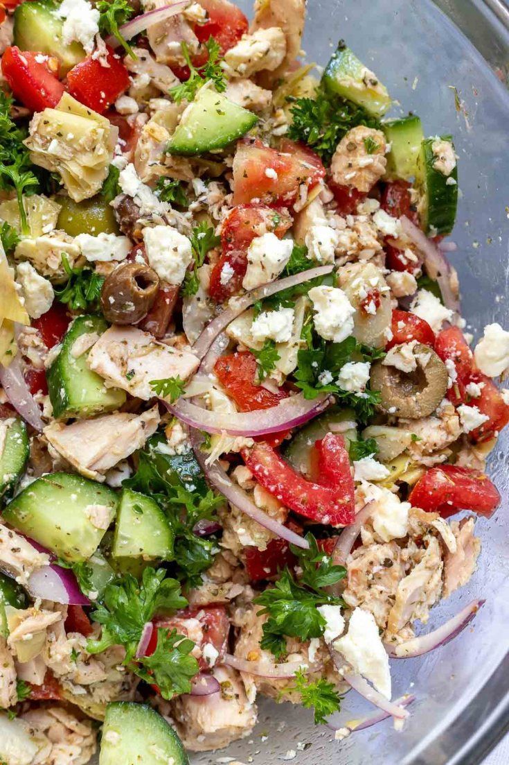 Mediterranean Tuna Salad - No Mayo -   17 healthy recipes Wraps tuna salad ideas
