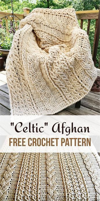 Afgano celtico -   17 knitting and crochet Now link ideas