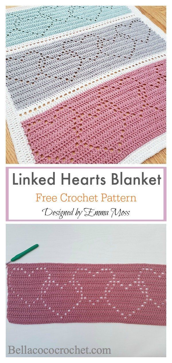 Lace Heart Baby Blanket Crochet Pattern -   17 knitting and crochet Now link ideas
