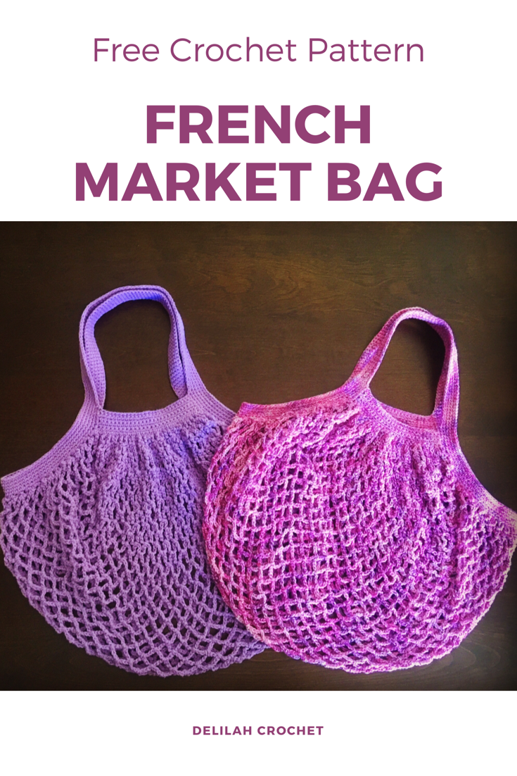 Crochet french market bag free pattern -   17 knitting and crochet Now link ideas