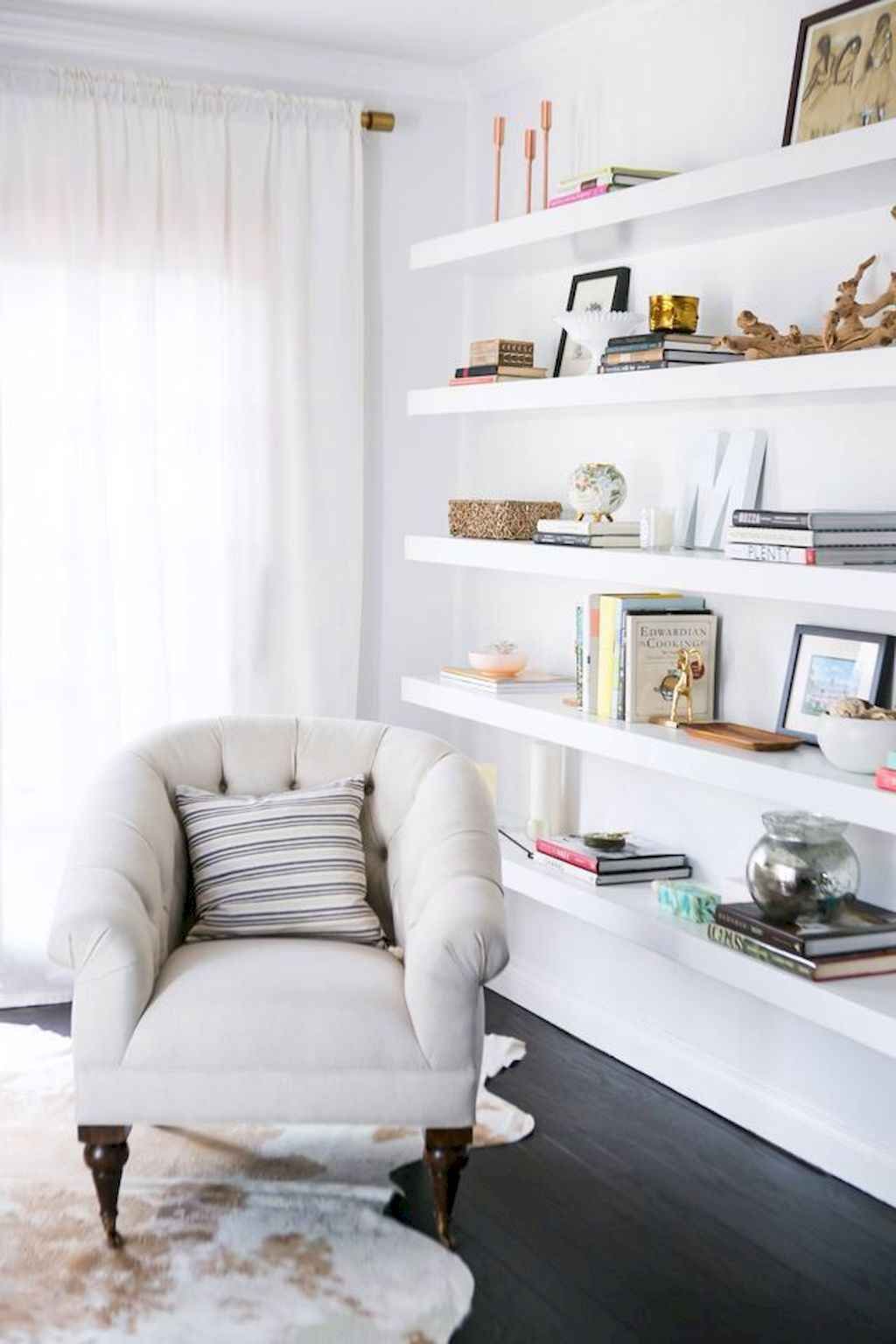 50 DIY Floating Shelves for Living Room Decorating - Gladecor.com -   17 room decor Lights floating shelves ideas