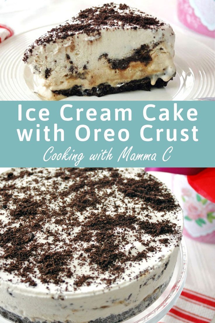 Oreo Ice Cream Cake with Caramel -   18 cake Oreo families ideas