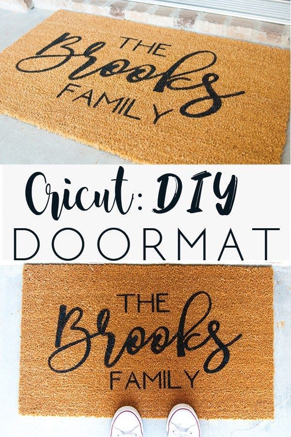 Cricut: DIY Doormat -   18 diy projects Crafts ideas