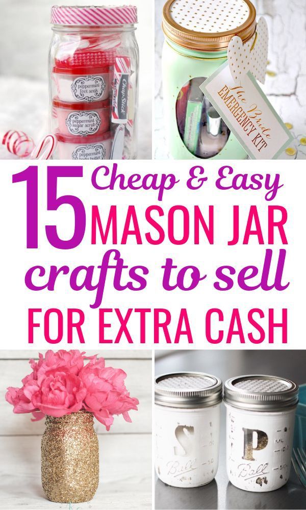 15 DIY Mason Jar Crafts To Sell For Extra Cash That You Need To Know About -   18 diy projects Crafts ideas