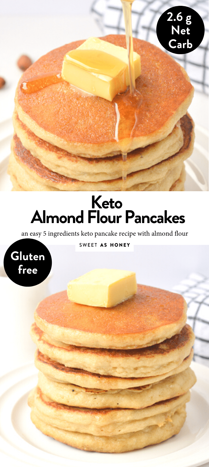Almond flour pancakes Healthy gluten free recipe - Sweetashoney -   18 healthy recipes Breakfast keto ideas