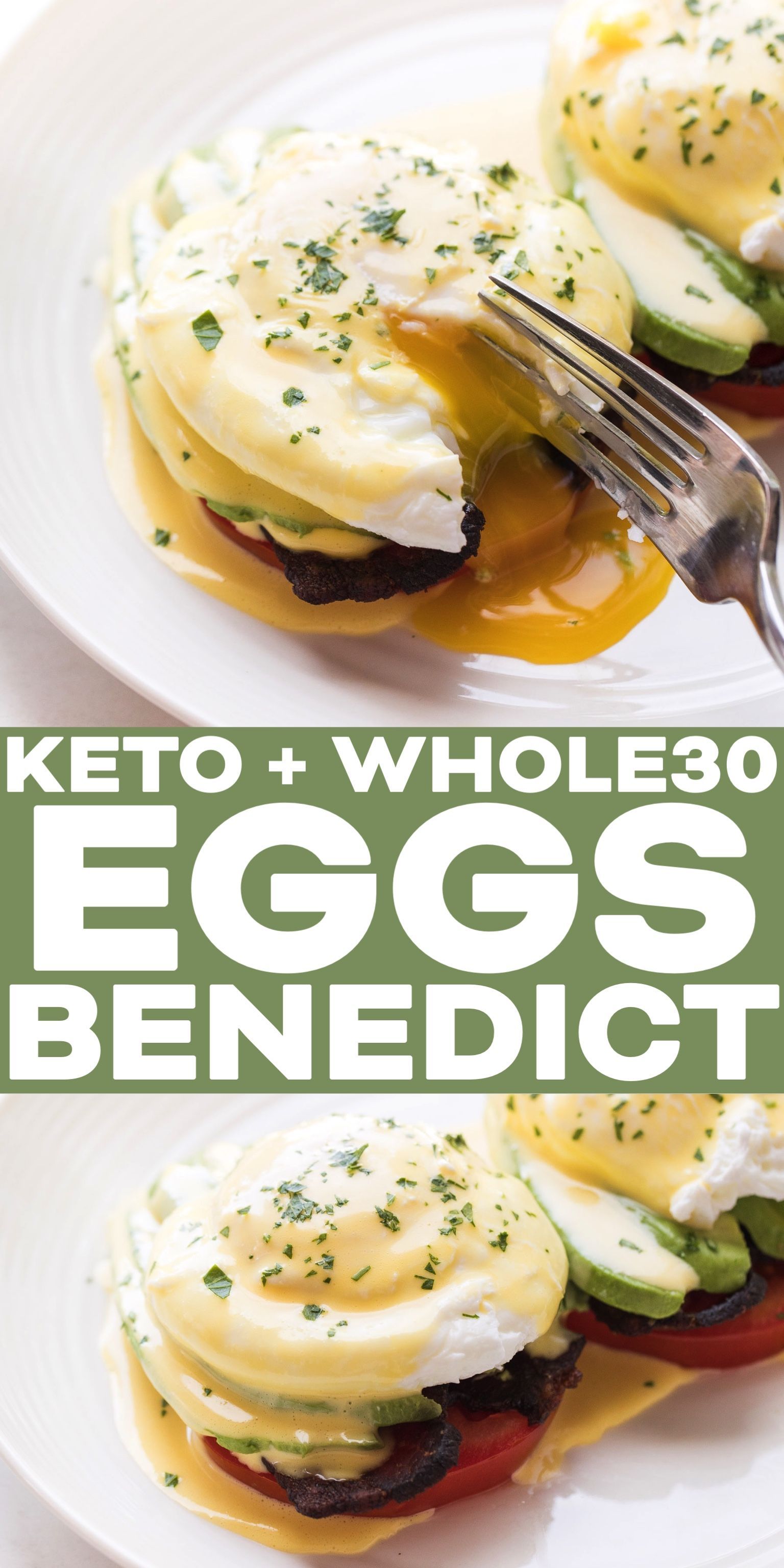 Whole30 + Keto California Eggs Benedict -   18 healthy recipes Breakfast keto ideas