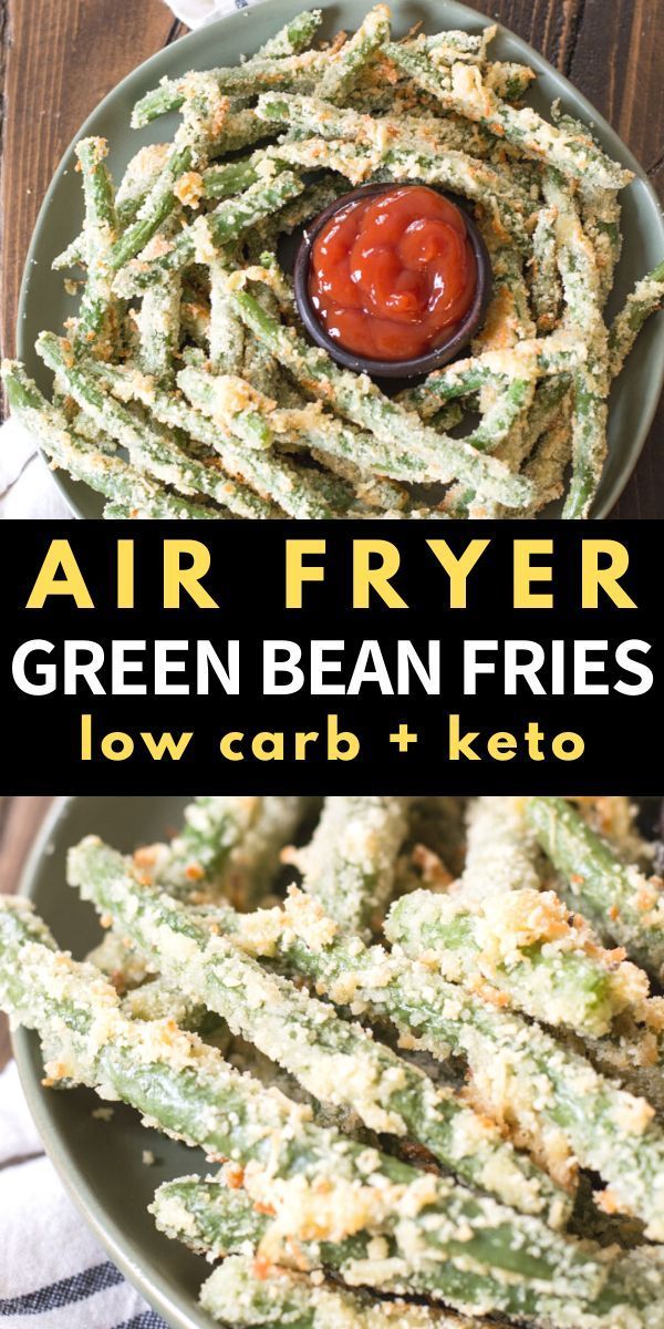 Low Carb Green Bean Fries (air fryer   oven instructions) -   18 healthy recipes Snacks salty ideas