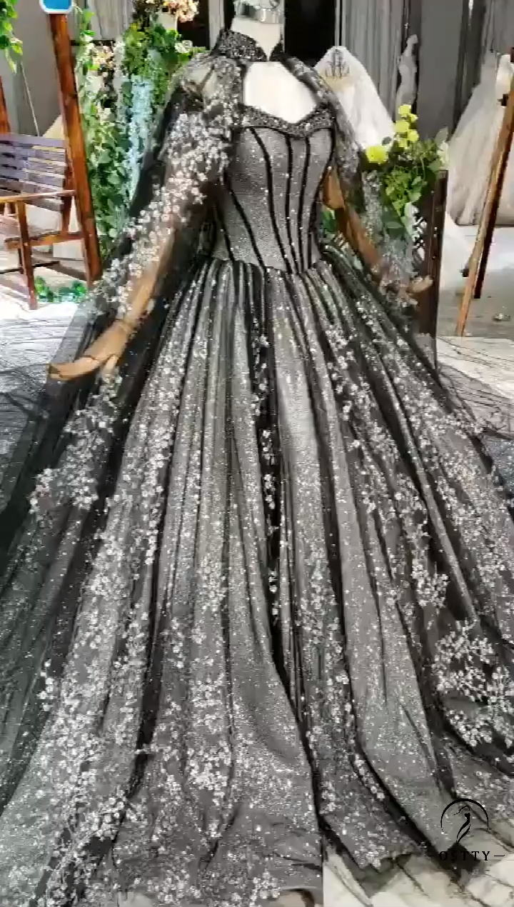 Ostty wedding gowns Party Dress Customized -   19 black wedding Gown ideas