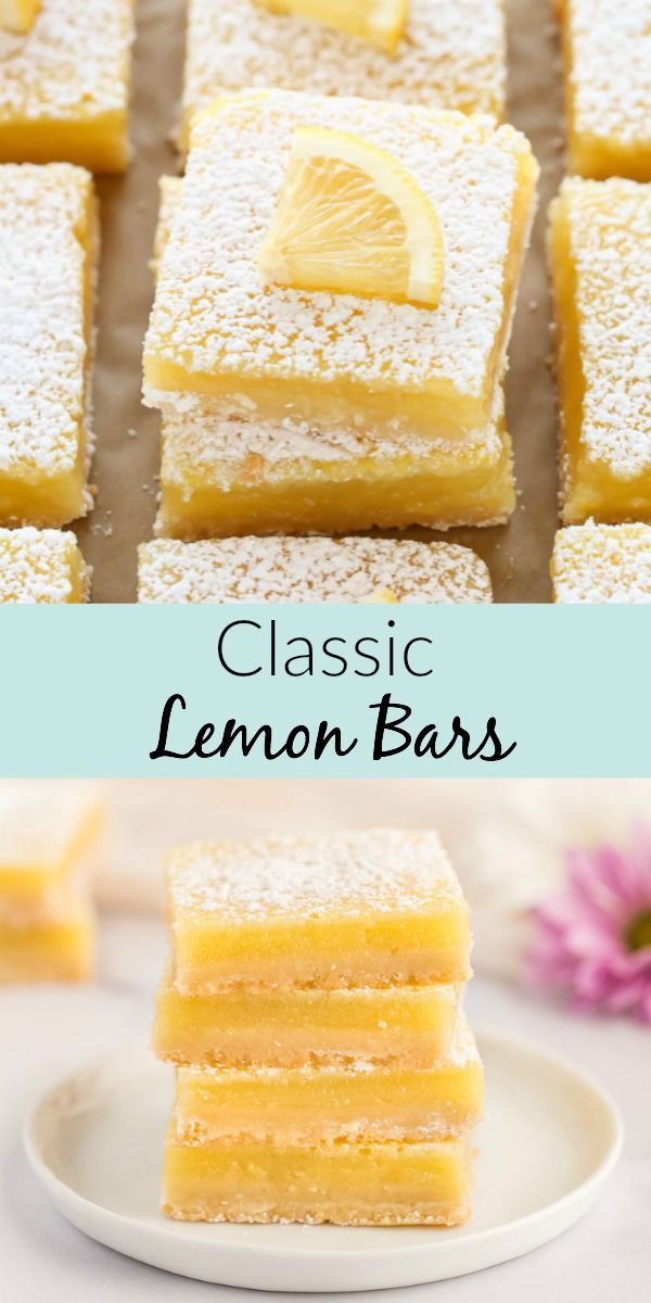 Classic Lemon Bars - Live Well Bake Often -   19 desserts Simple easy ideas