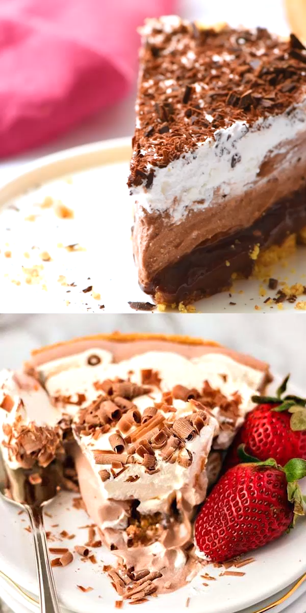 No Bake Chocolate Pudding Pie -   19 desserts Simple easy ideas