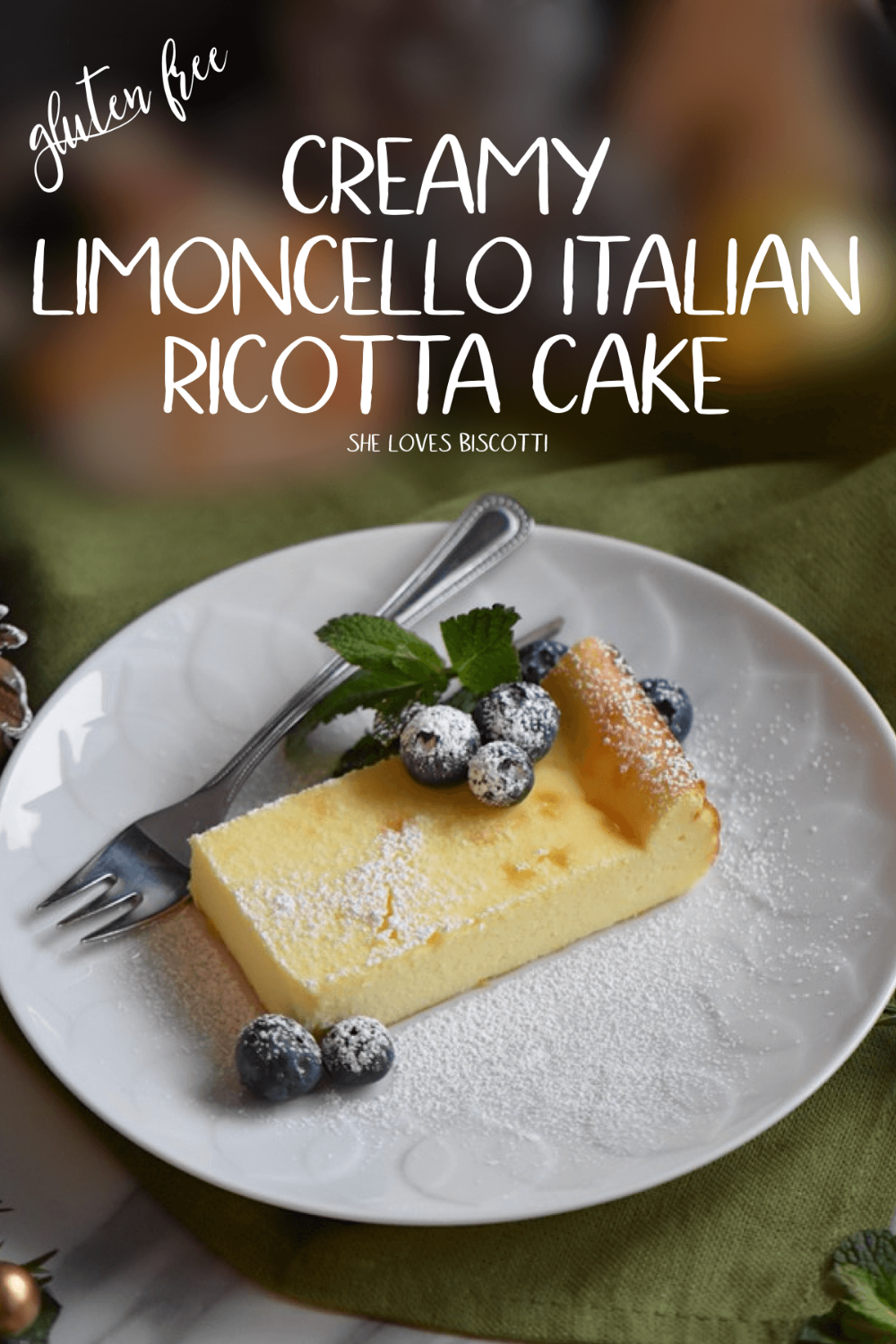 Creamy Limoncello Italian Ricotta Cake -   19 desserts Simple easy ideas