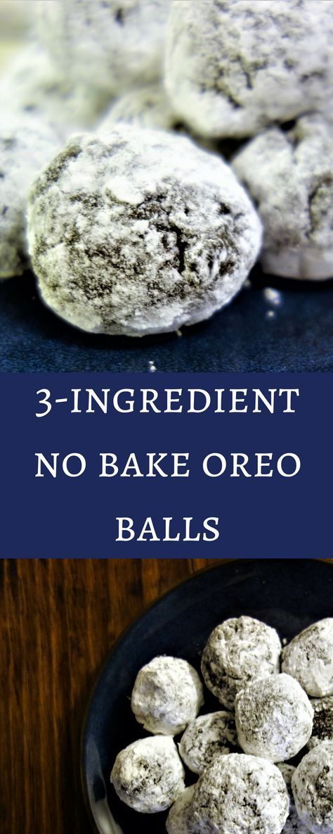 3 Ingredient No Bake Oreo Balls: Simple Easy Desserts -   19 desserts Simple easy ideas