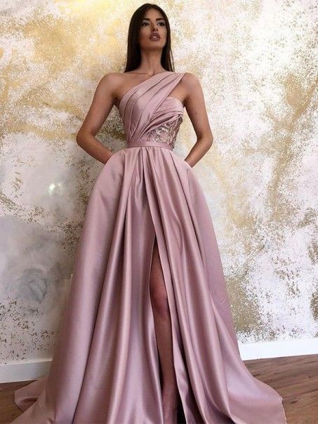 A-Line One-Shoulder Long Prom Dress Formal Evening Dresses 99501737 -   19 dress Formal gala ideas