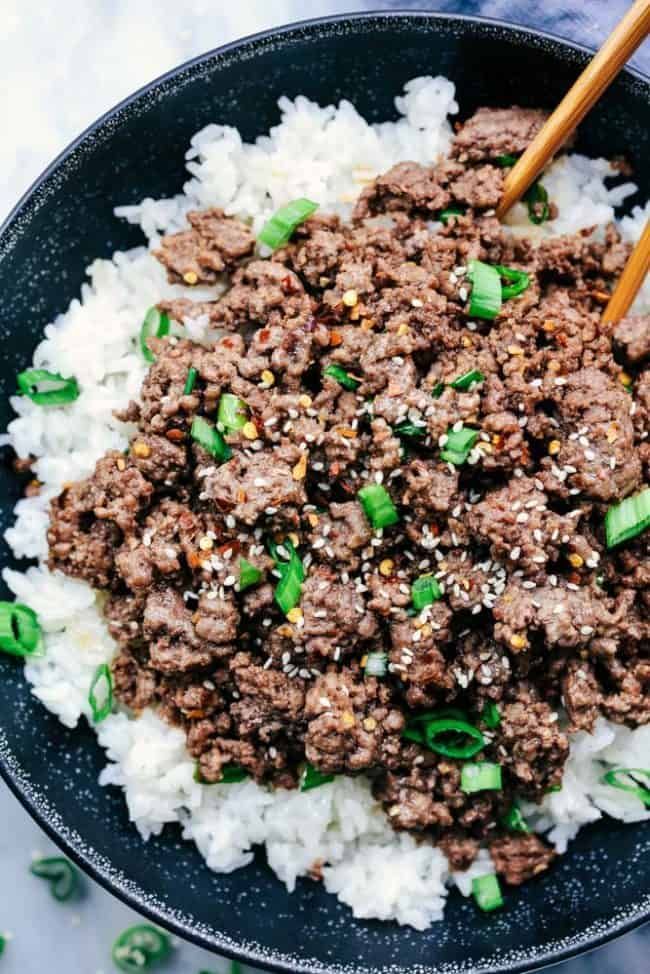 Korean Ground Beef and Rice Bowls | The Recipe Critic -   19 healthy recipes For 2 ground beef ideas
