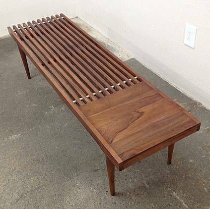 mid century slat coffee table Collection-George Nelson inspired teak entryway bench or coffee... -   19 home accessories Modern coffee tables ideas