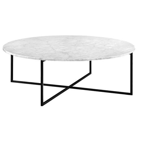 GLOBEWEST ELLE LUXE MARBLE ROUND COFFEE TABLE -   19 home accessories Modern coffee tables ideas