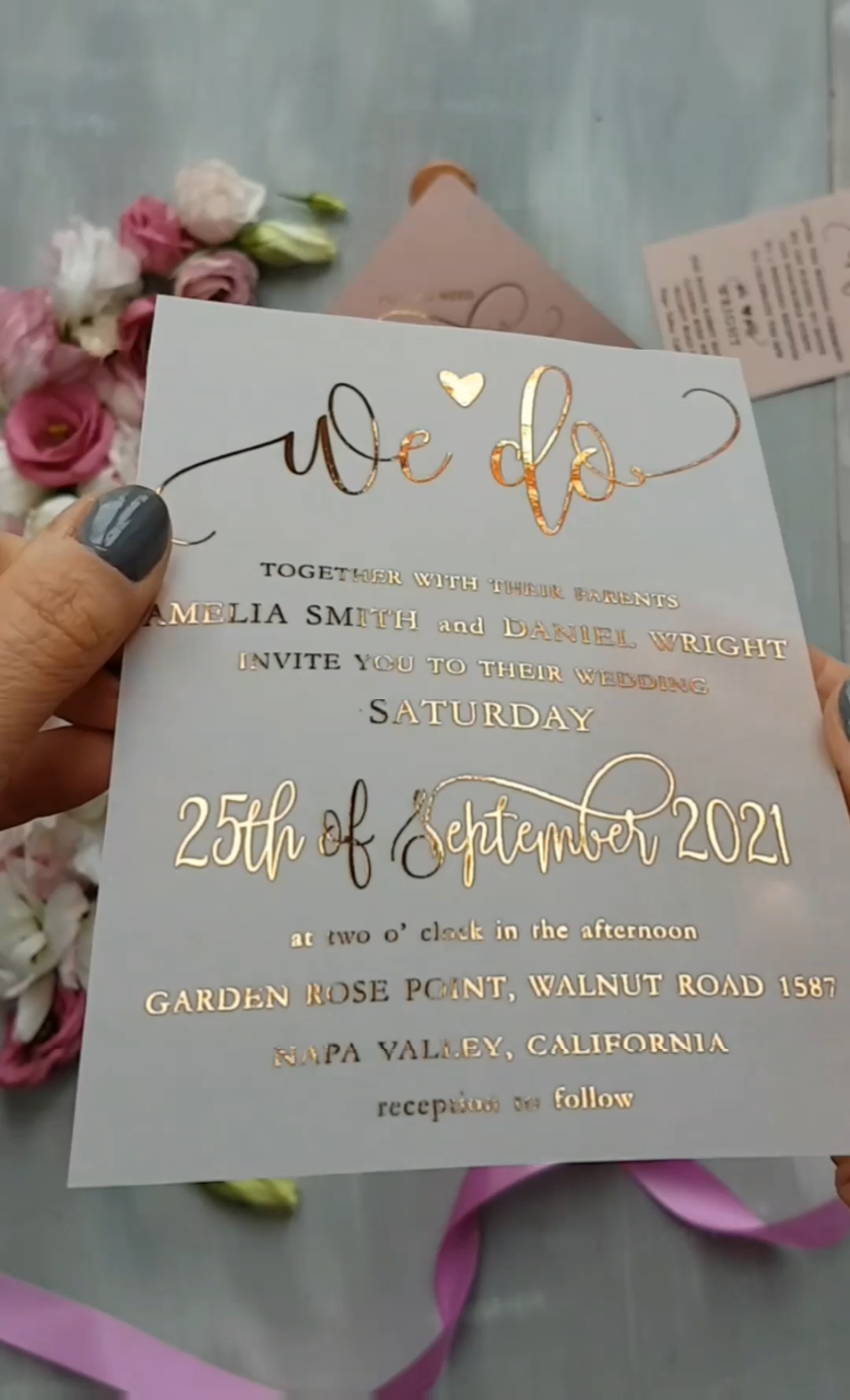 Rose Gold wedding invitations -   19 wedding Planning videos ideas