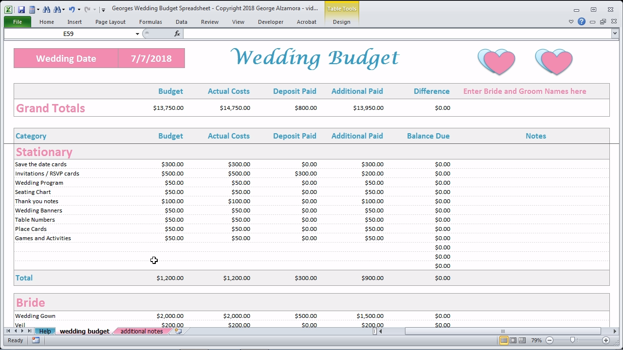 Wedding Planner Spreadsheet -   19 wedding Planning videos ideas