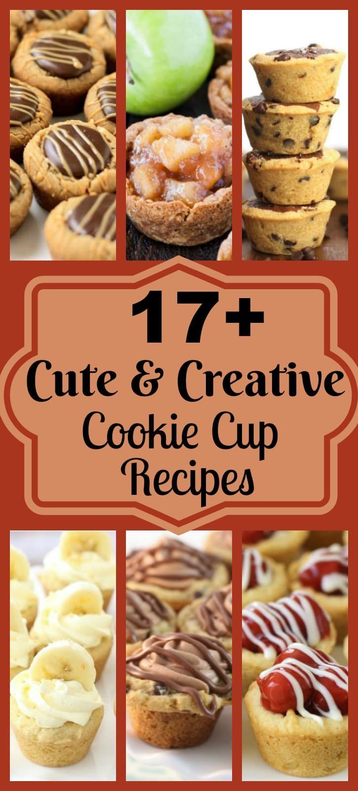COOKIE CUP RECIPES - Butter with a Side of Bread -   21 desserts Bite Size muffin tins ideas