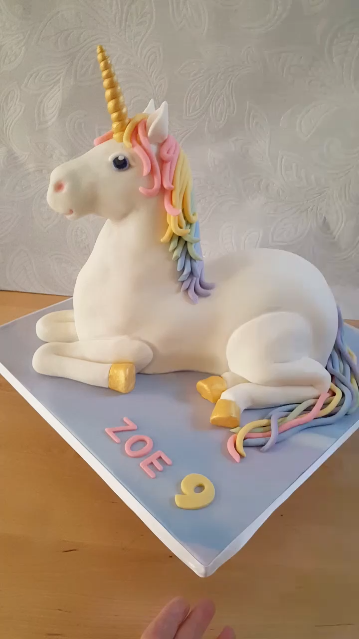 3D rainbow unicorn cake -   7 cake Art unicorn ideas