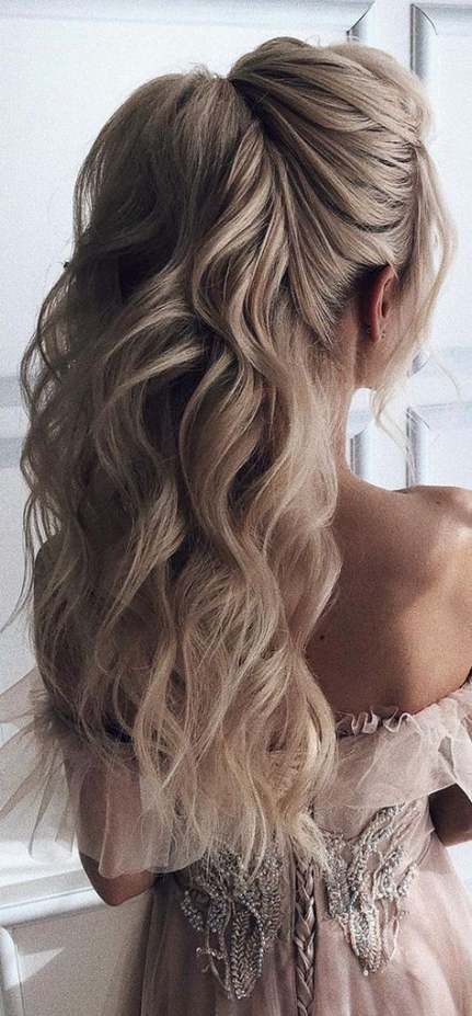 29  Ideas For Wedding Hairstyles For Long Hair Half Up The Bride Updo -   7 prom hairstyles DIY ideas