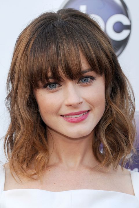 These 40 Celeb Hairstyles Prove That Anyone Can Rock Bangs -   8 formal hairstyles With Bangs ideas