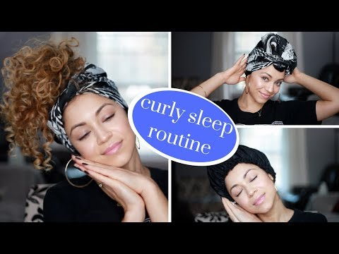 My Curly Hair Sleep Routine | Preserve Curls Overnight! -   9 hair Curly overnight ideas