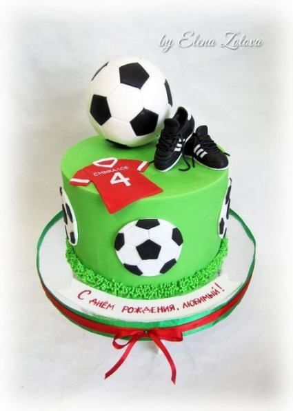 9 soccer cake For Boys ideas