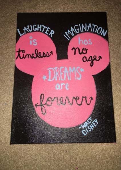 28+ Ideas for painting canvas quotes disney life -   10 diy projects Canvas quotes ideas