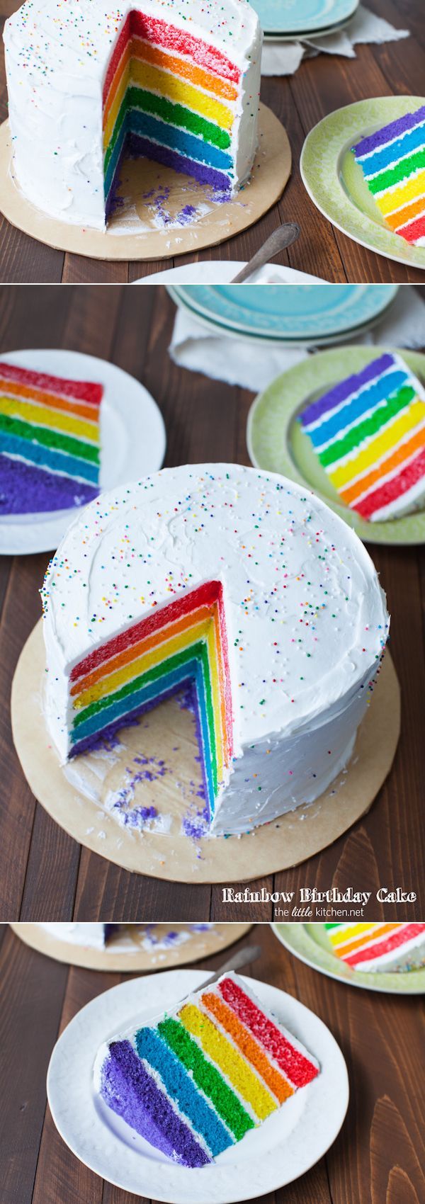 Rainbow Birthday Cake - The Little Kitchen -   11 cake Rainbow awesome ideas