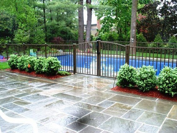 16 Pool Fence Ideas for Your Backyard (AWESOME GALLERY) -   11 garden design Pool fence ideas