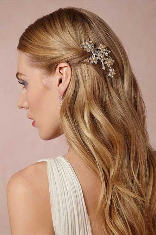 Straight Wedding Hair Inspirations for Your Big Day -   11 plain hairstyles Simple ideas